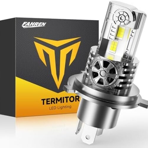H4/9003/HB2 LED Light Bulb for Motorcycle Hi/Low Beam, 15000LM 600% Super Brighter, 1:1