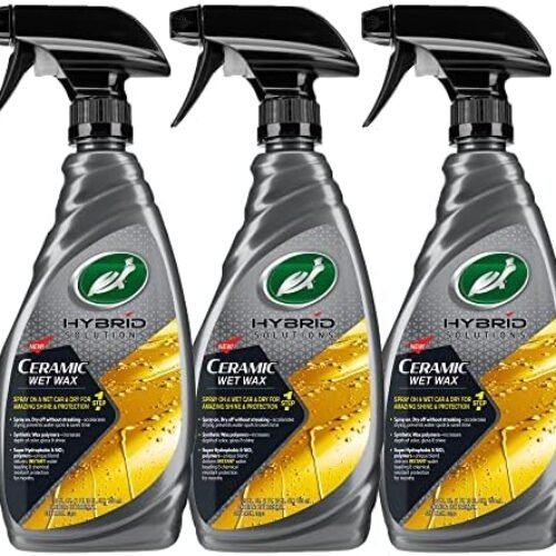Turtle Wax 53885 Hybrid Solutions Ceramic Wet Wax, One Step Shine and Protection Solution,